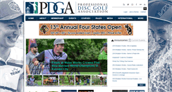 Desktop Screenshot of pdga.com