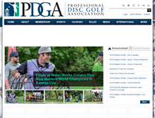 Tablet Screenshot of pdga.com